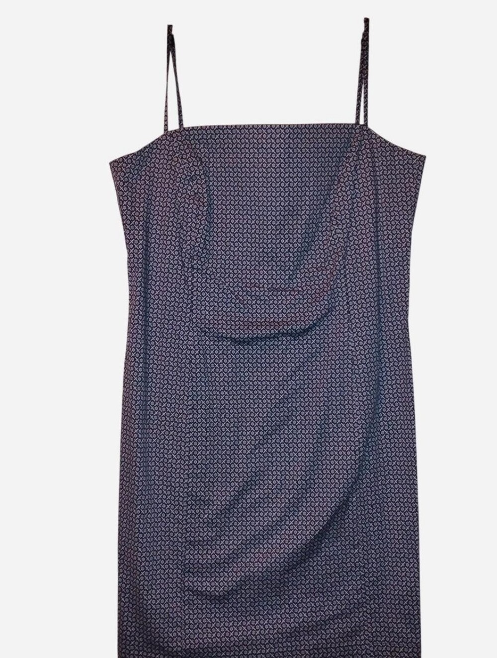 The Limited Vintage Y2K Blue Geometric Floral Cami Sheath Dress Size 10